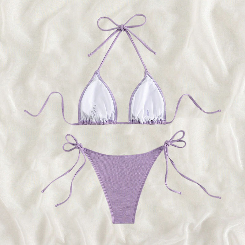 Damen Triangel-Bikini mit verstellbaren Trägern und SeitenbindEchoarchivändern Echoarchiv
