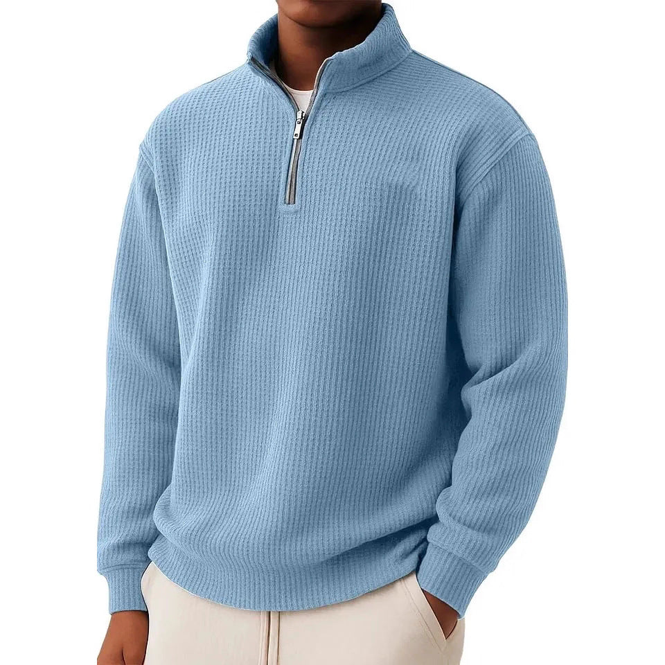 Herren Hochwertiger Pullover mit Reißverschluss Echoarchiv