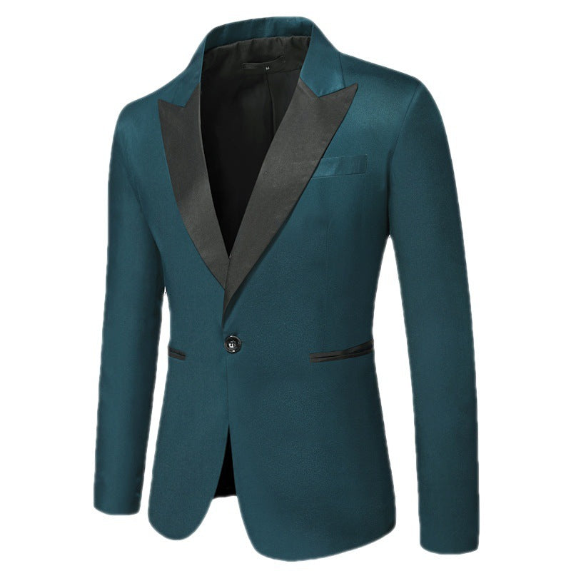 Herren Eleganter Smoking-Blazer mit klassischem Revers und zeitlosem Design Echoarchiv