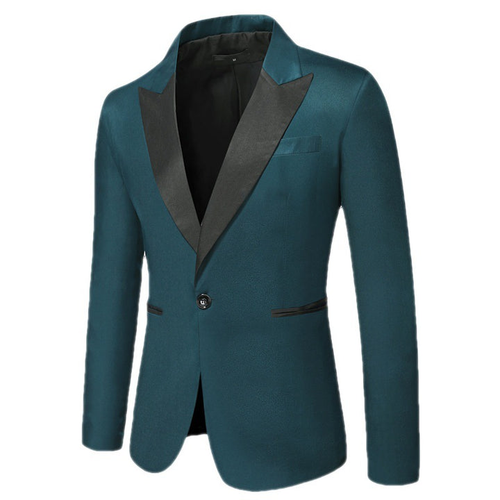 Herren Eleganter Smoking-Blazer mit klassischem Revers und zeitlosem Design Echoarchiv