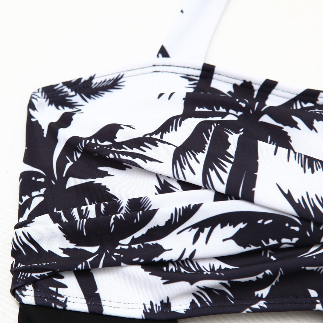 Damen Tankini-Set mit elegantem Wellenmuster und fröhlichem Rüschensaum Echo Archiv