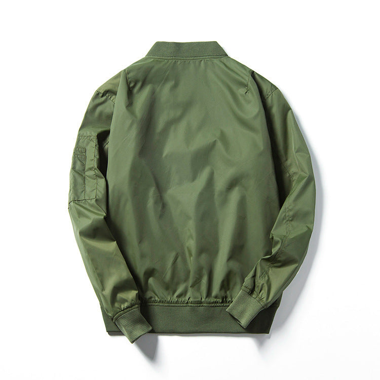 Unisex Leichter Nylon-Fliegerblouson mit kontrastreicher Innenlage und Ärmelzippertasche Echo Archiv