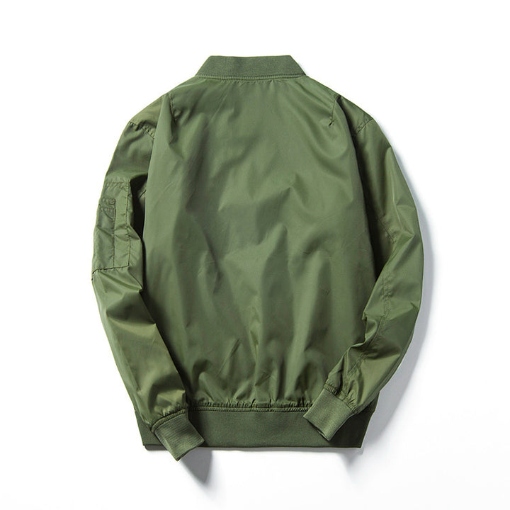 Unisex Leichter Nylon-Fliegerblouson mit kontrastreicher Innenlage und Ärmelzippertasche Echo Archiv
