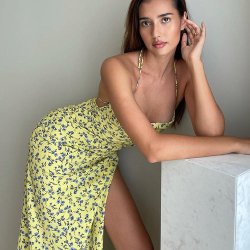 Damen Maxikleid mit floralem Muster Echo Archiv