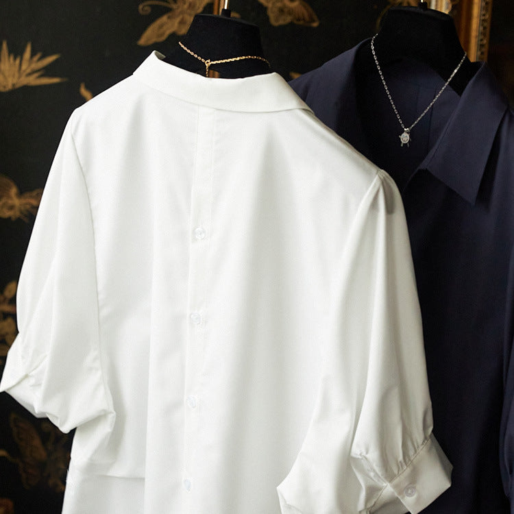 Damen Elegante Bluse mit Übergrößen und weiten Ärmeln Echoarchiv