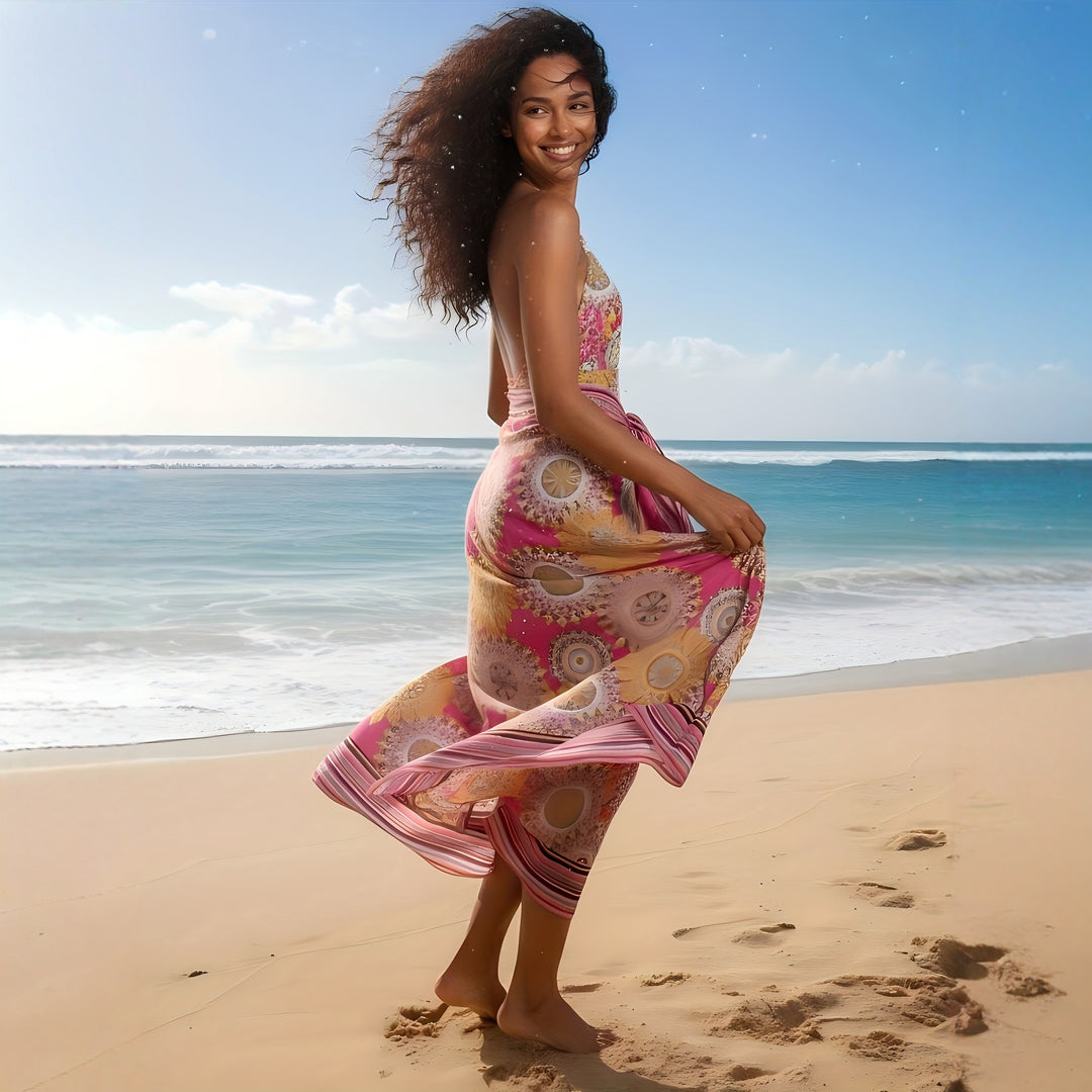 Damen Maxi Strandkleid Echo Archiv