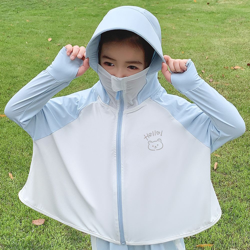 Mädchen funktionale UV-Schutzjacke mit Kapuze Echo Archiv