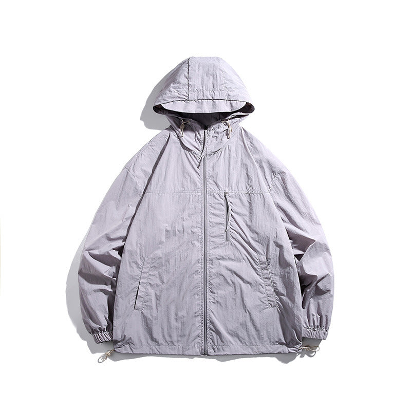 Herren Funktionsjacke mit verstellbarem Kapuzenschutz und atmungsaktiven Einsätzen Echoarchiv