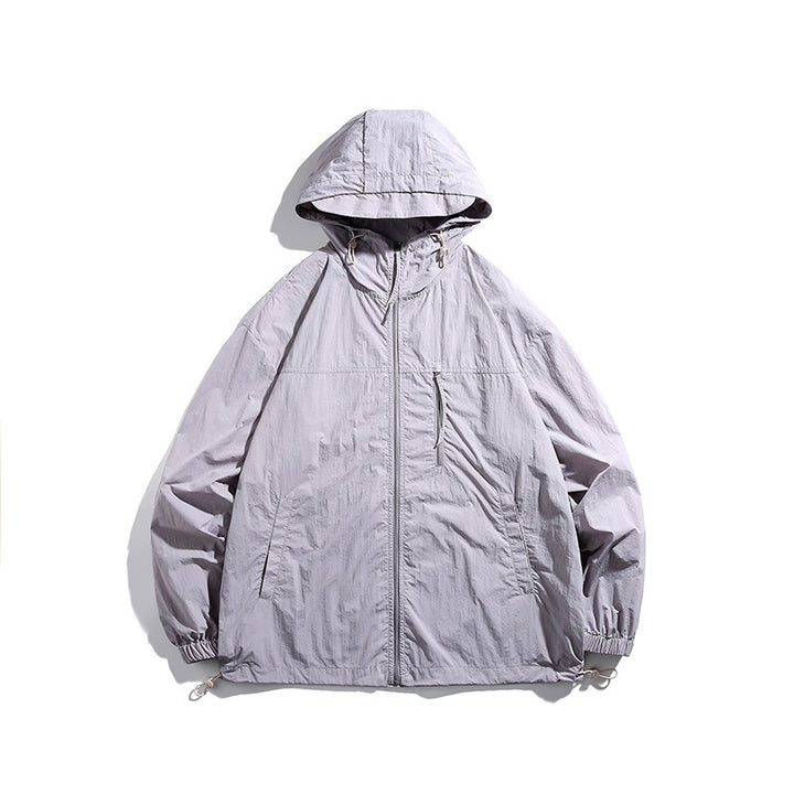 Herren Funktionsjacke mit verstellbarem Kapuzenschutz und atmungsaktiven Einsätzen Echoarchiv