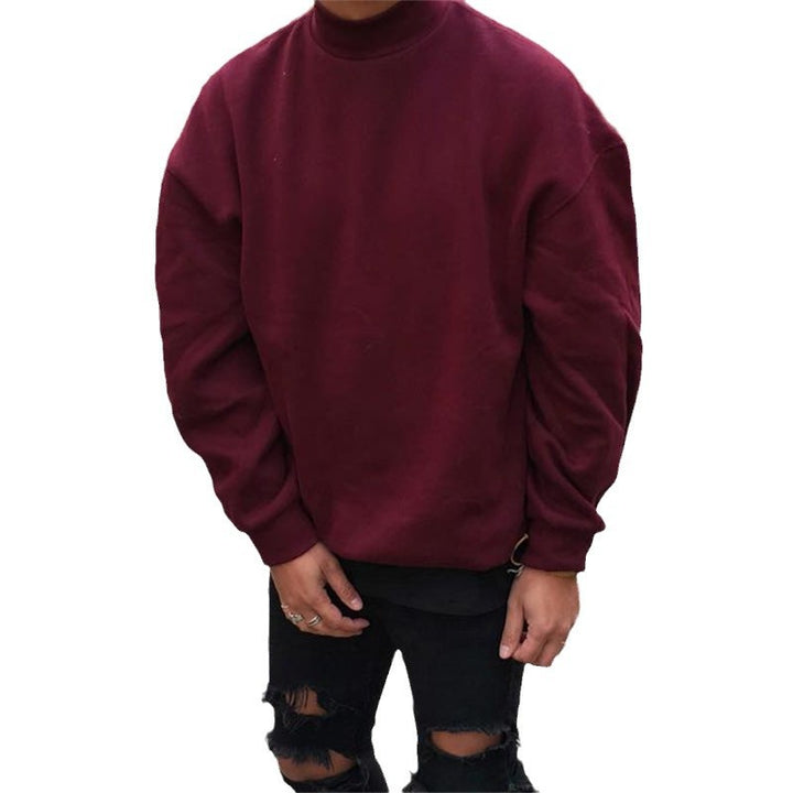 Herren Oversized Pullover mit Stehkragen und weichem Innenfutter Echoarchiv