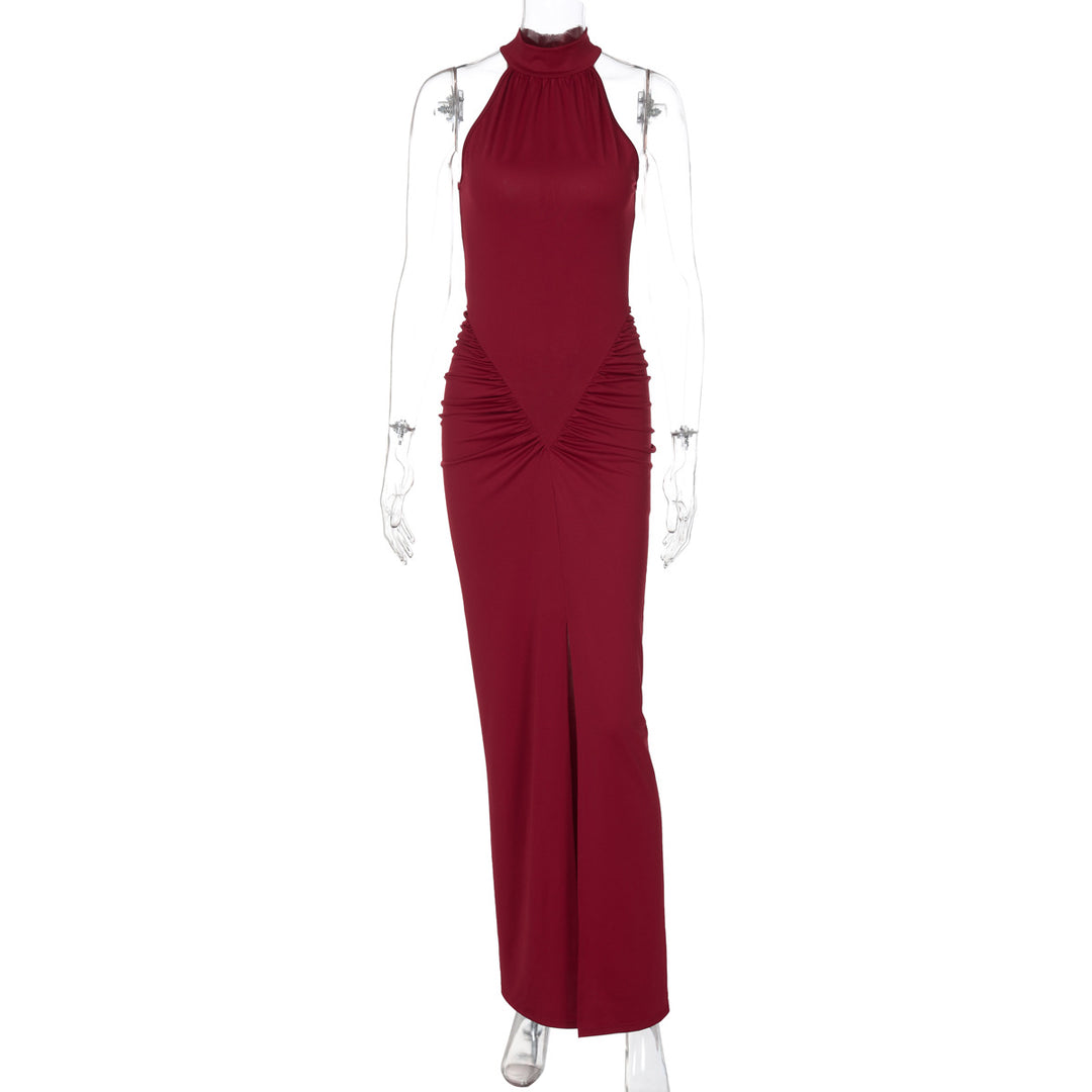 Damen Figurbetontes Maxikleid mit eleganter Drapierung Echo Archiv