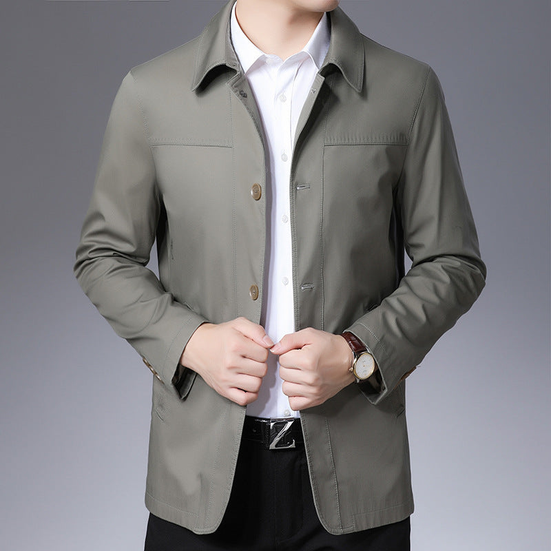 Herren modische Jacke mit klassischem Schnitt und praktischen Taschen Echoarchiv