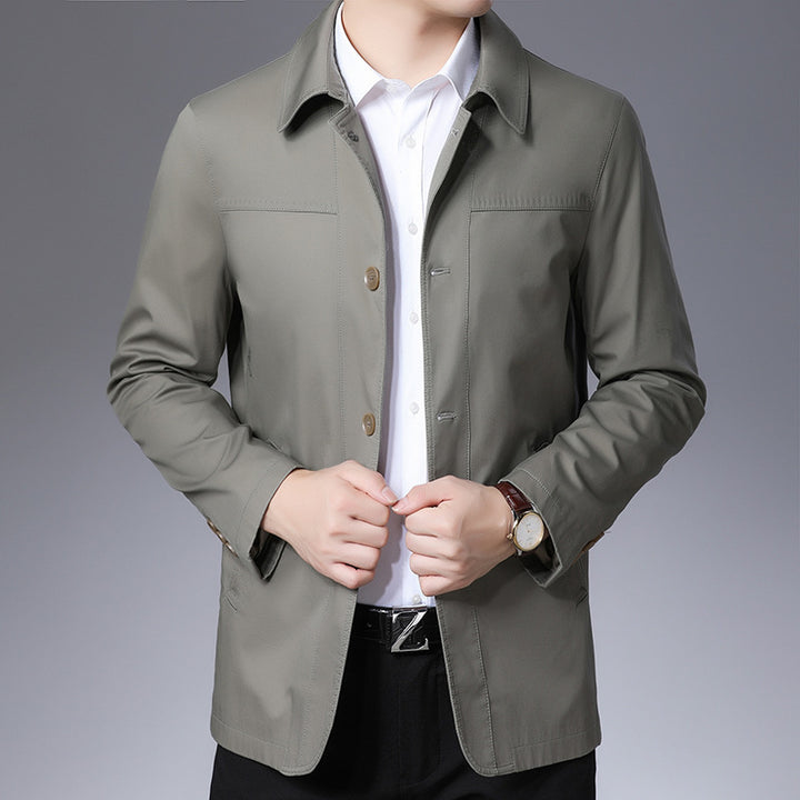 Herren modische Jacke mit klassischem Schnitt und praktischen Taschen Echoarchiv