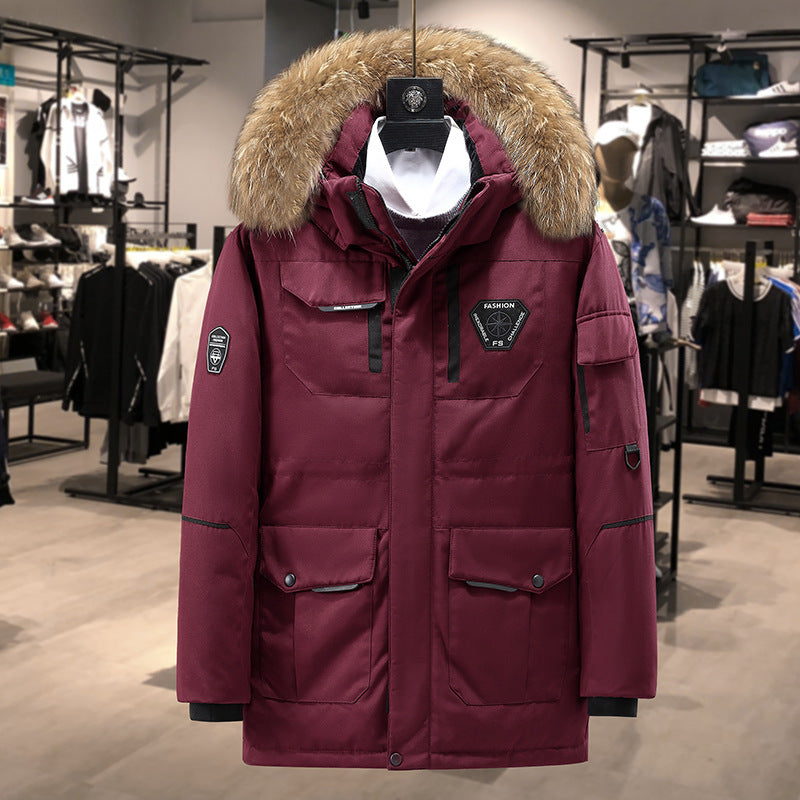 Herren Premium Expeditionsparka mit Kunstfellkragen, winddichter Membran und multifunktionalen Taschen Echo Archiv