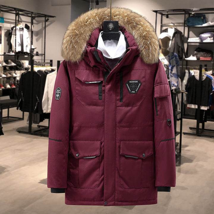 Herren Premium Expeditionsparka mit Kunstfellkragen, winddichter Membran und multifunktionalen Taschen Echo Archiv