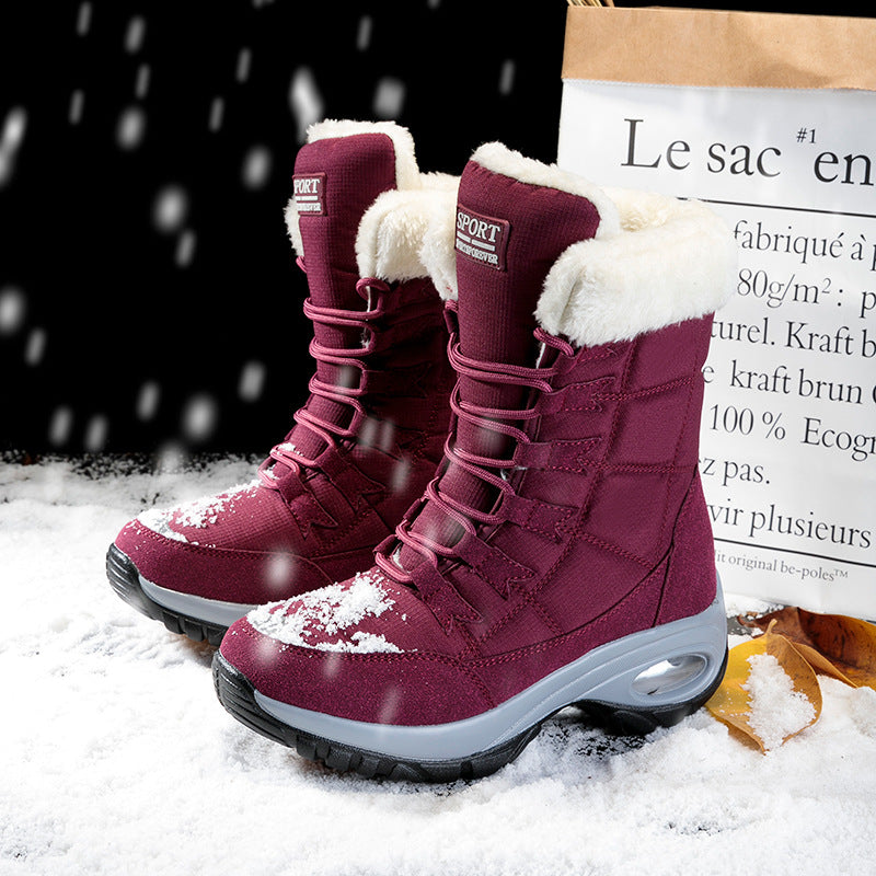 Damen Thermo-Schneestiefel mit gesteppter Isolierung, Teddyfutter und griffiger Profilsohle Echo Archiv