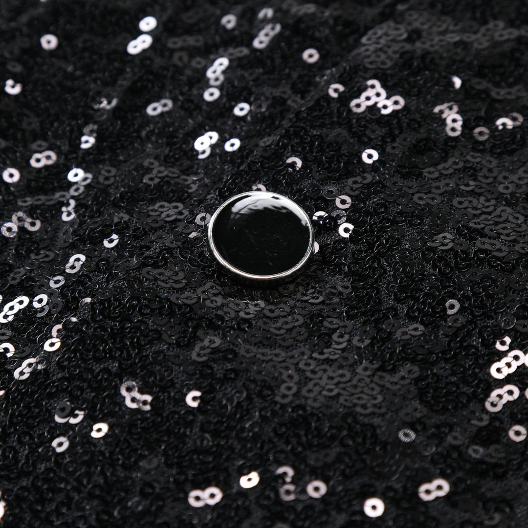 Herren eleganter Pailletten-Westen-Anzug Echoarchiv