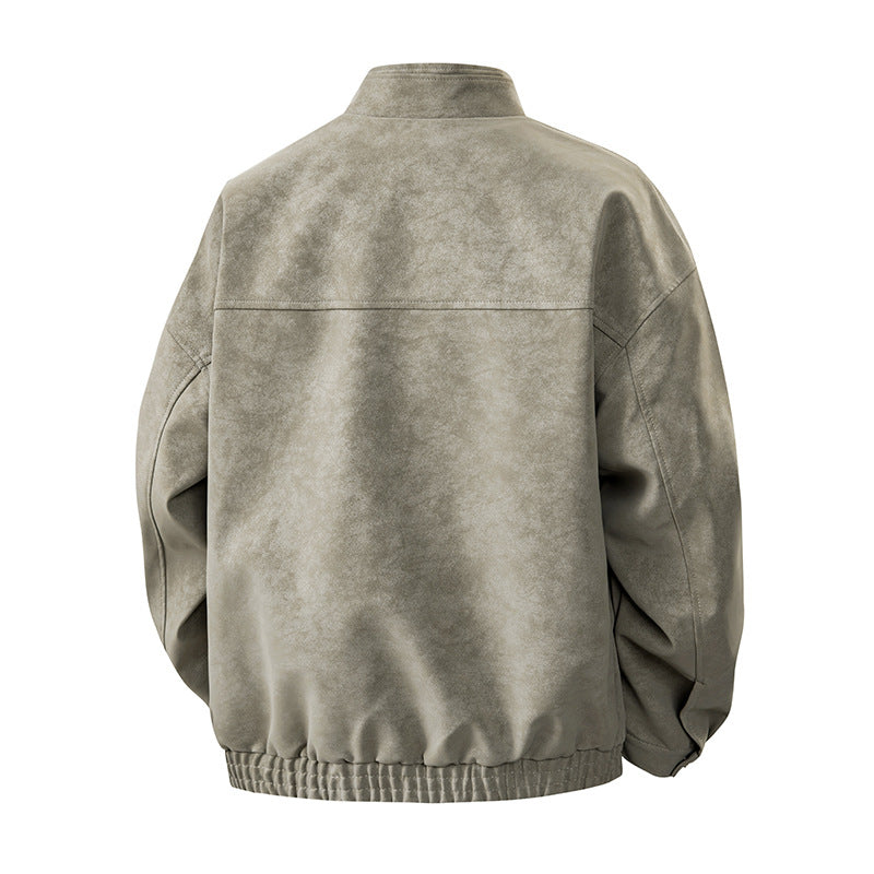 Herren Übergangsjacke mit zwei Brusttaschen und hochstehendem Kragen Echoarchiv