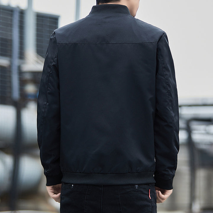 Herren Modische Bomberjacke mit elastischen Bündchen Echo Archiv