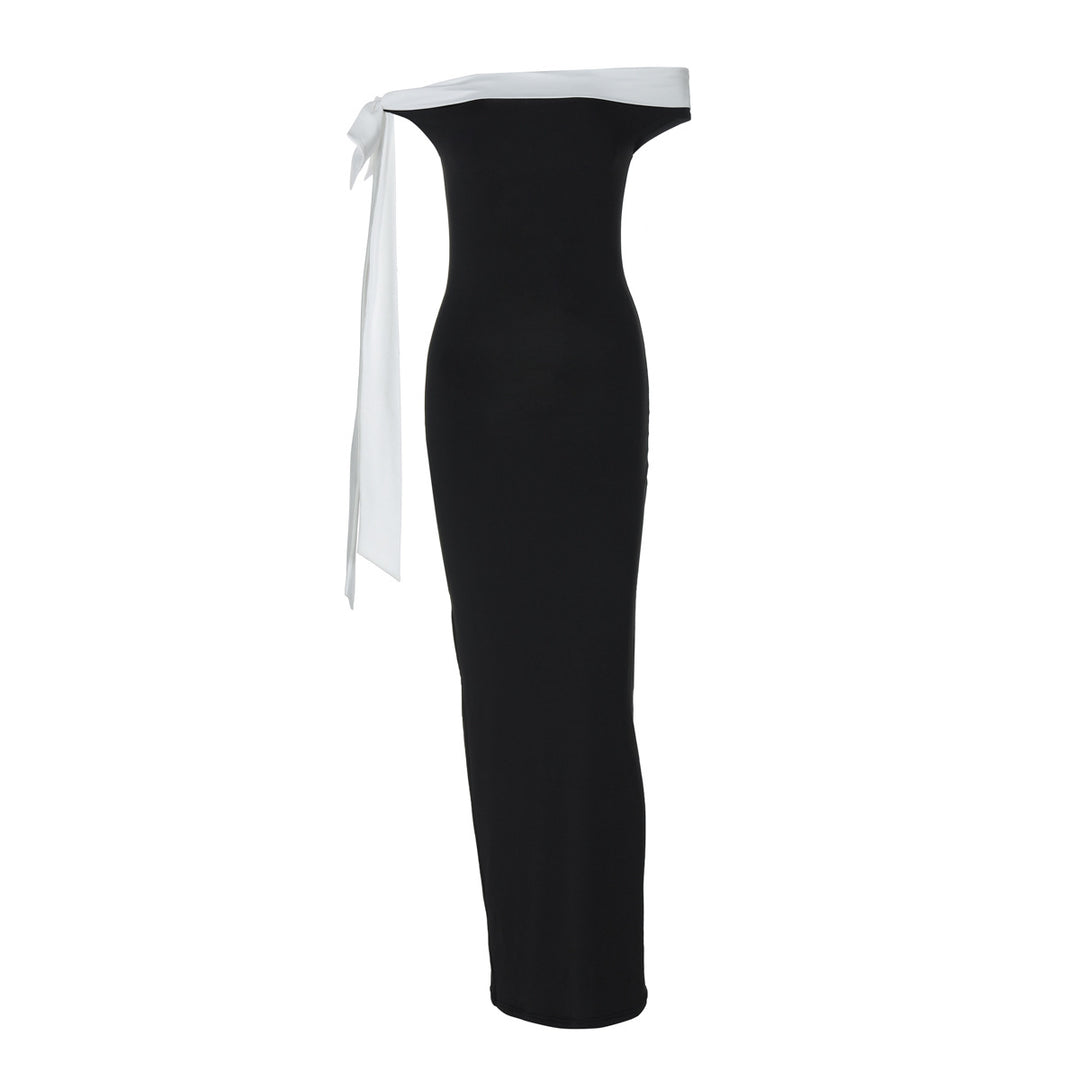Damen Elegantes Maxikleid mit Off-Shoulder Design und schmalem Schnitt Echo Archiv