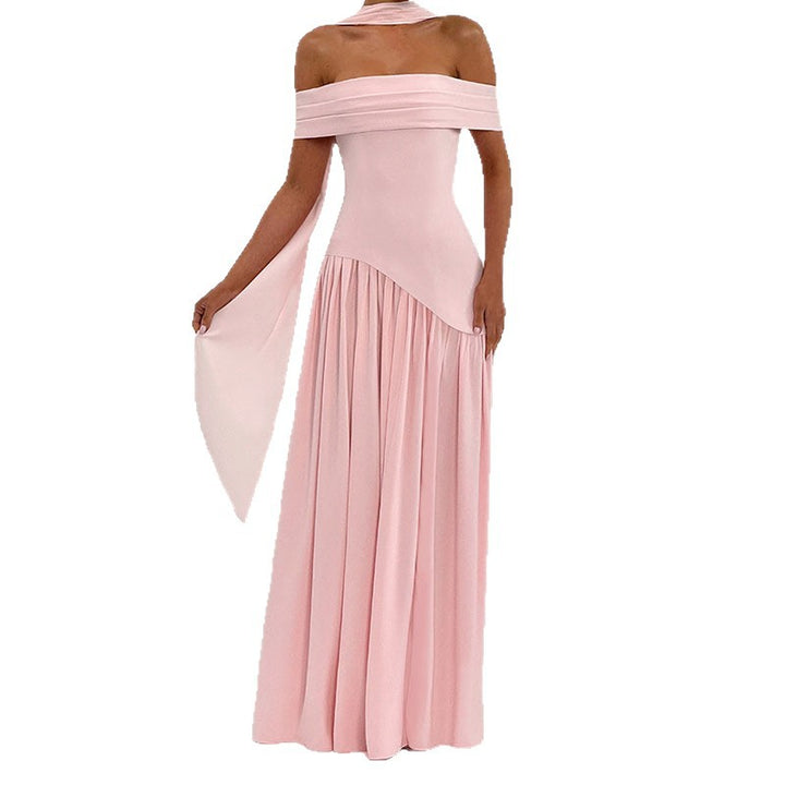Damen Off-Shoulder Maxikleid mit hohem Schlitz Echo Archiv