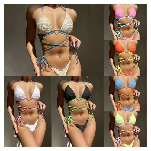 Damen Triangel-Bikini mit innovativem Schnürdesign Echo Archiv