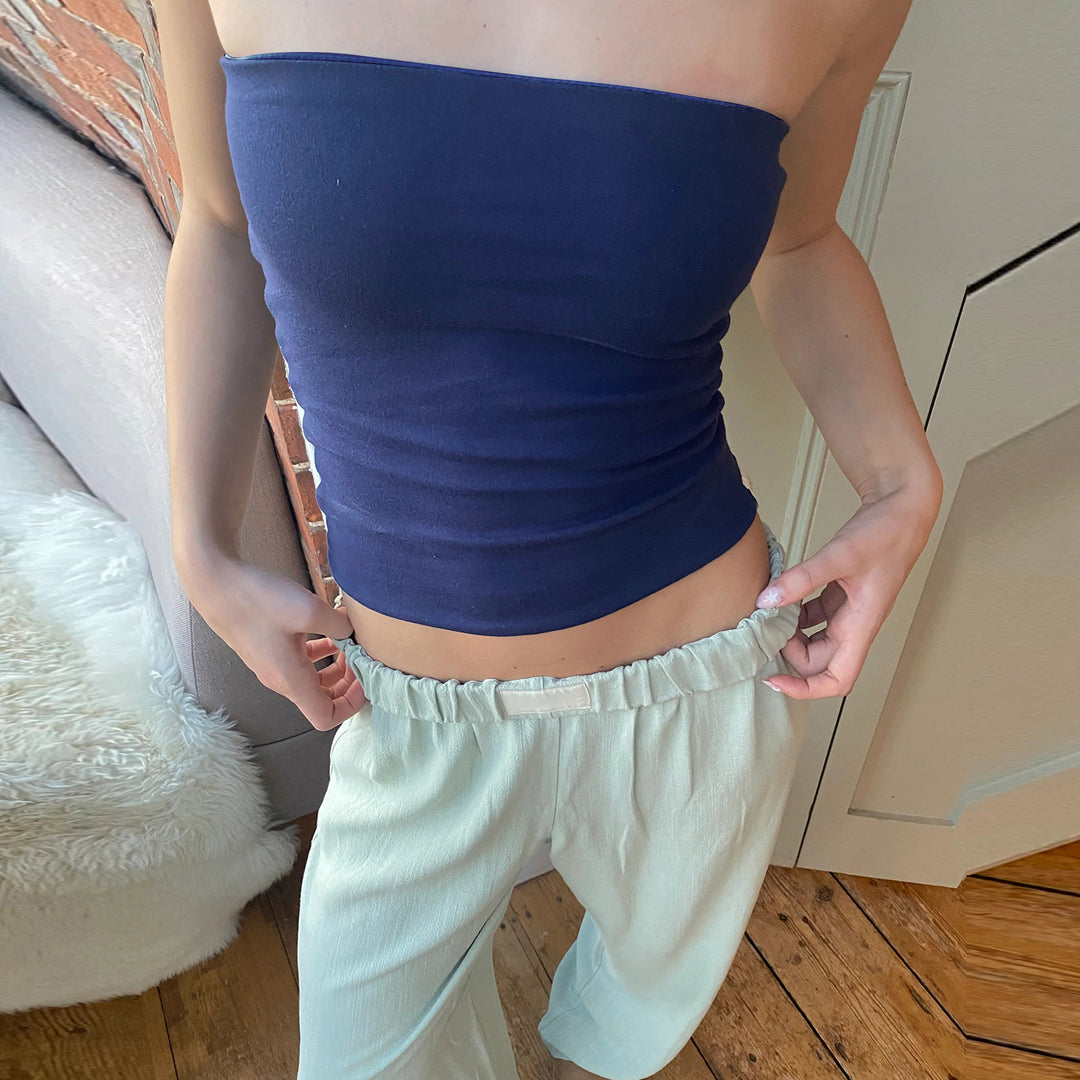 Damen Bustier-Oberteil mit feinen Streifen Echo Archiv