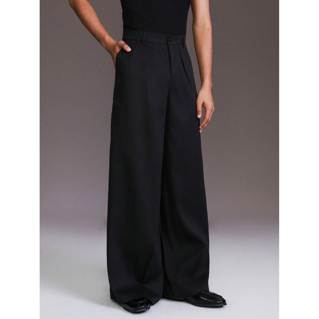 Herren Elegante und Lässige Hochbund-Hose Echo Archiv