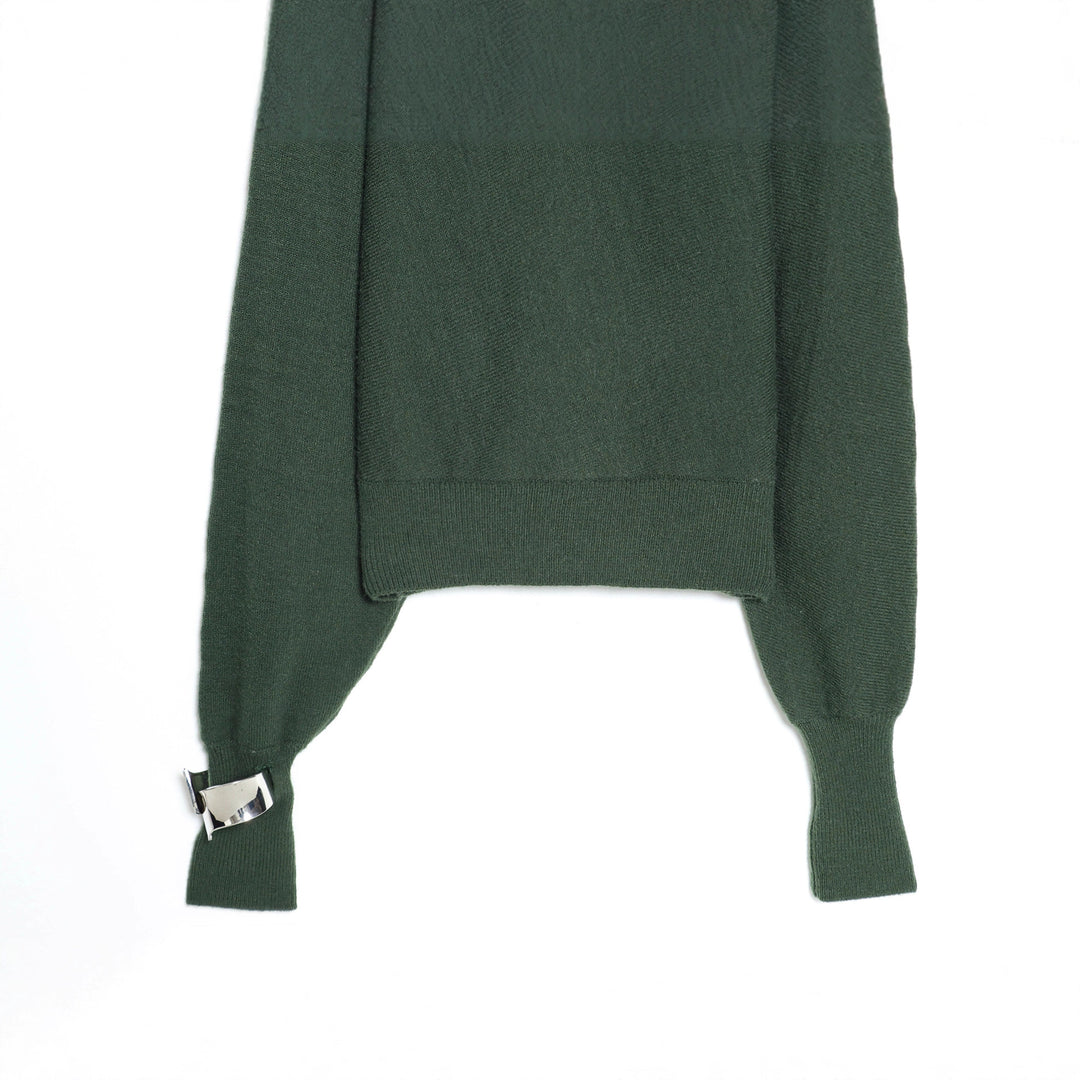 Damen nan kastiger Cropped Strickpullover mit weiten Raglanärmeln, verlängerten Ärmelbündchen und geripptem Saum Echo Archiv
