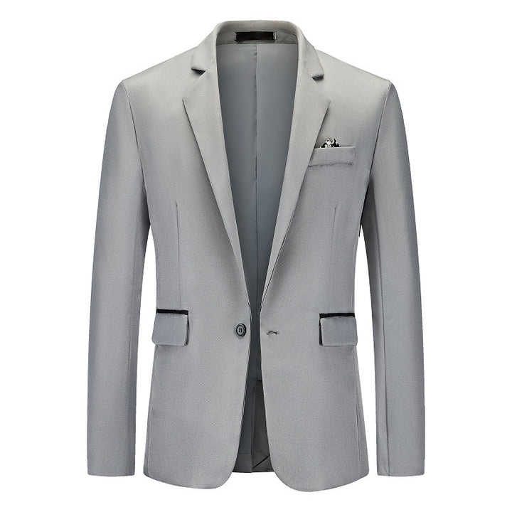 Herren eleganter Blazer mit strukturiertem Design und feinen Details Echoarchiv