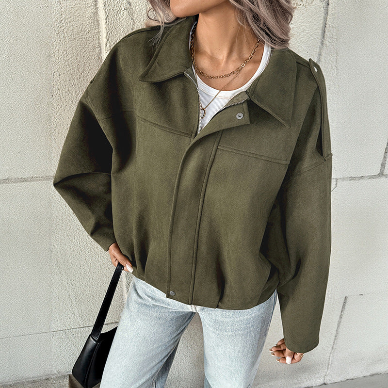 Damen Trendige Overshirt Jacke Echo Archiv
