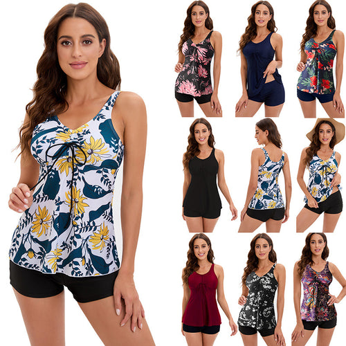 Damen Blumiges Tankini-Set mit Shorts Echo Archiv