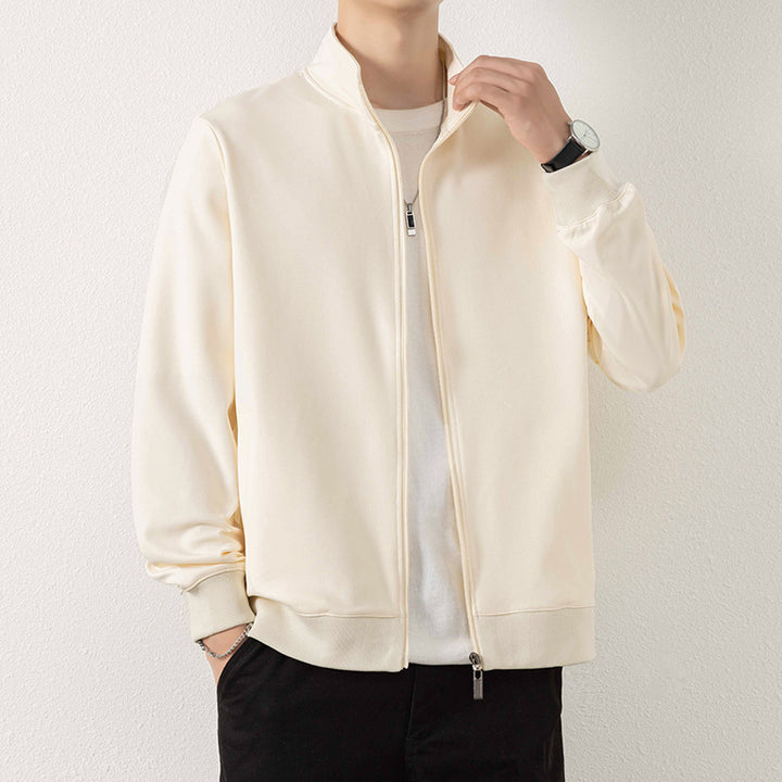 Herren Minimalistische Zip‑Blousonjacke aus technischem Stretchmaterial mit Stehkragen Echo Archiv