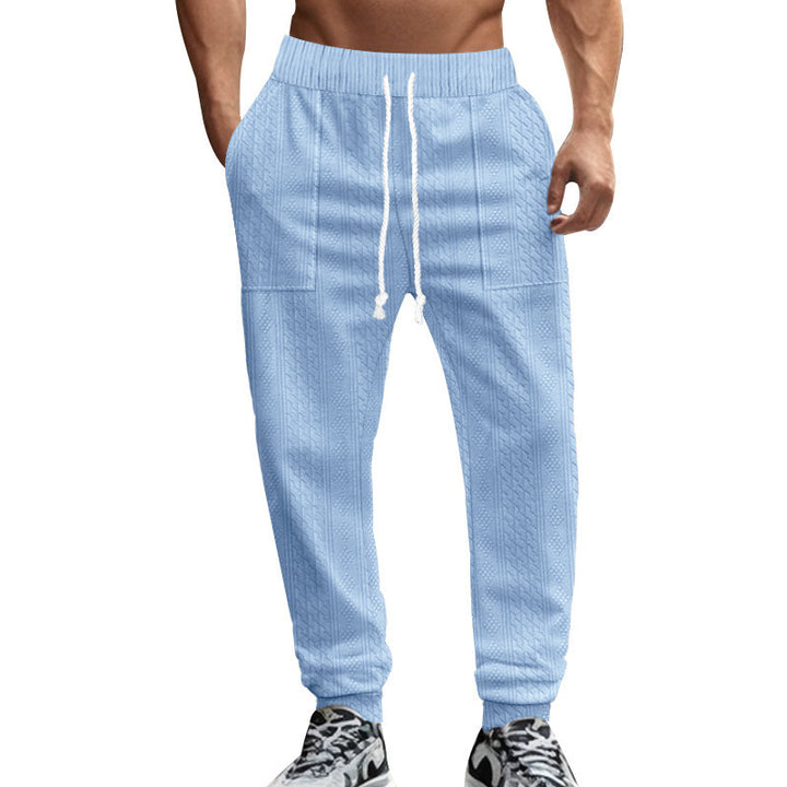 Herren lässige Strick-Jogginghose mit elastischem Bund und praktischen Seitentaschen Echoarchiv