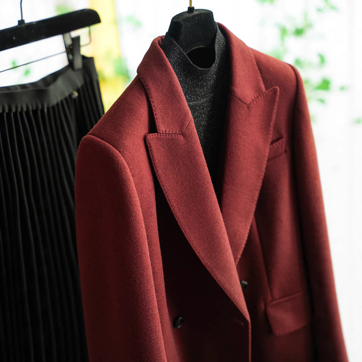 Damen Designer Doppeltbreasted Blazer Echoarchiv