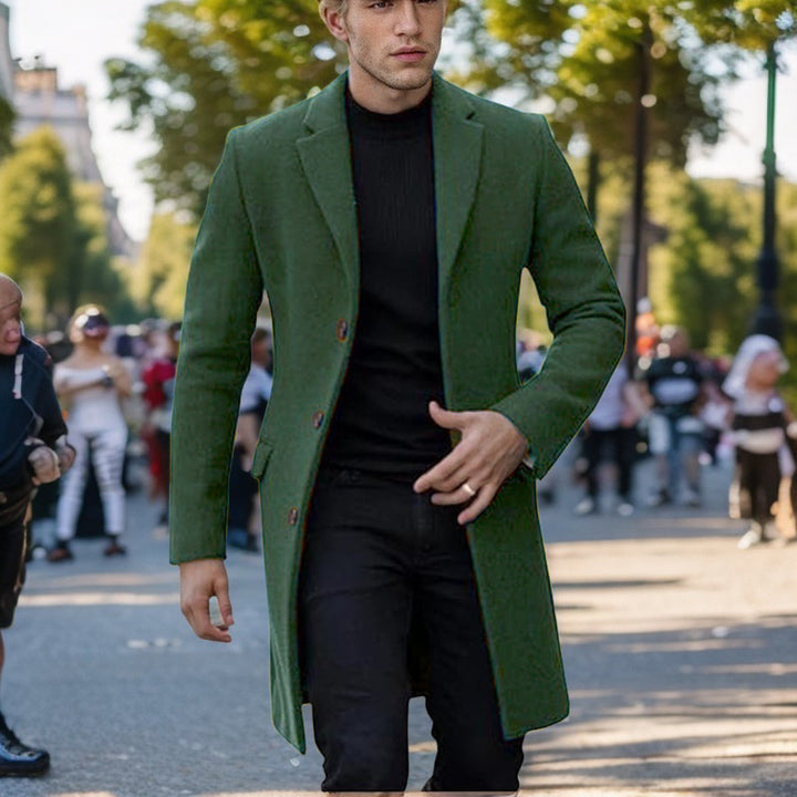 Herren eleganter einfacher Mantel Echoarchiv