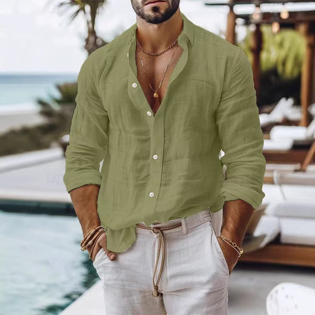 Herren vielseitiges Longsleeve-Hemd Echoarchiv