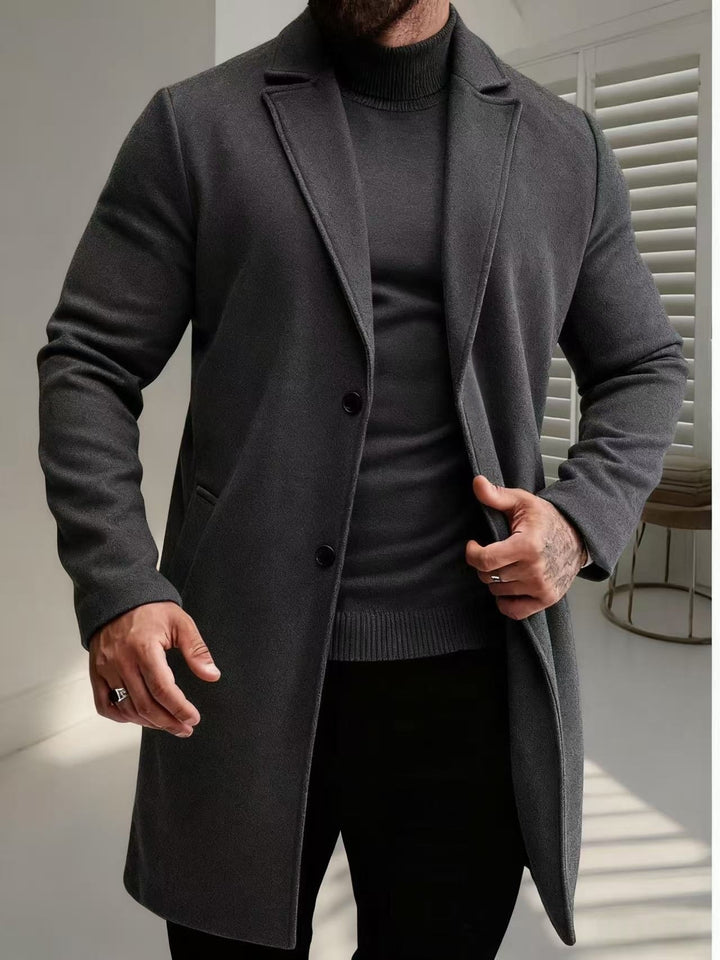 Herren eleganter Wollmantel Echoarchiv