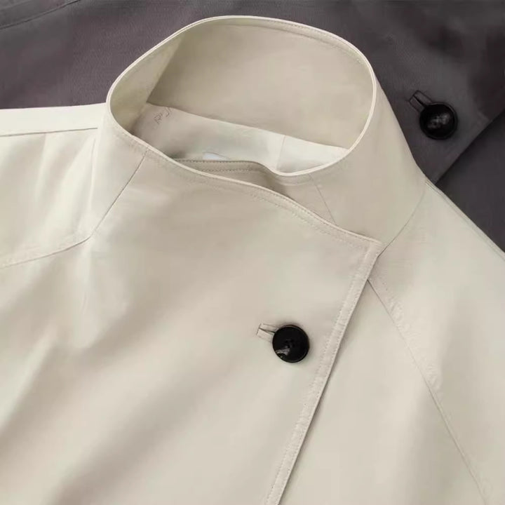 Damen Stilvolle Übergangsjacke mit Taillengürtel Echoarchiv