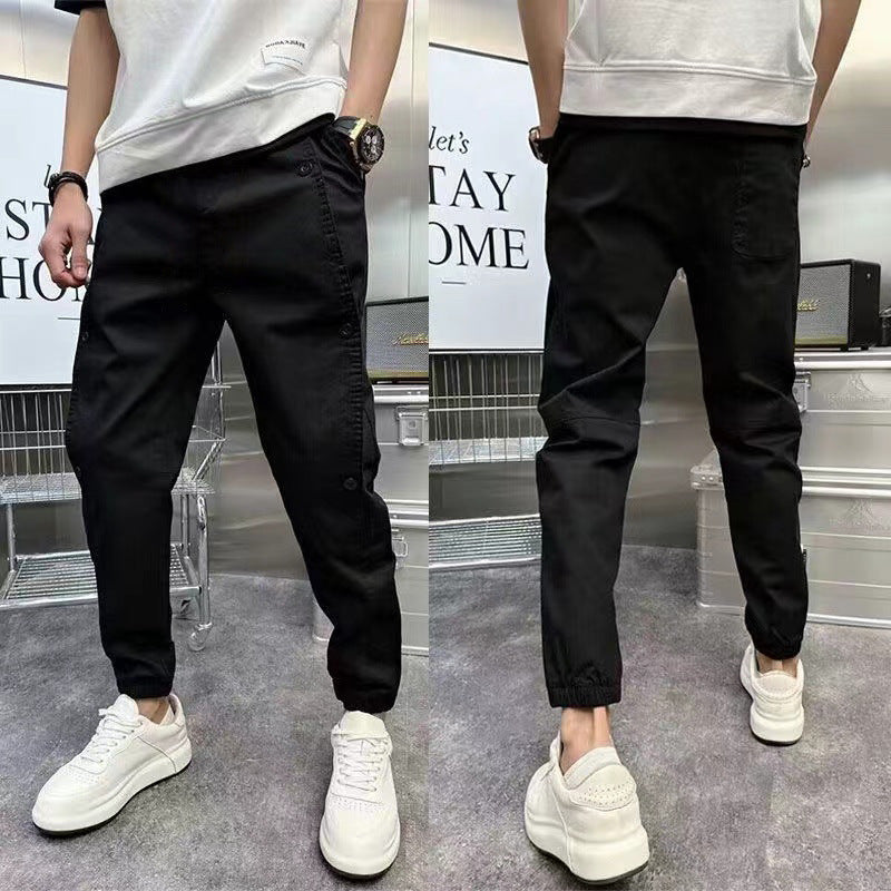 Herren modische Cargo-Hose mit praktischen Taschen und elastischem Bund Echoarchiv