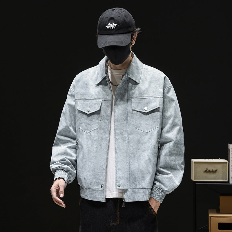 Herren Modische Freizeitjacke mit elastischen Bündchen