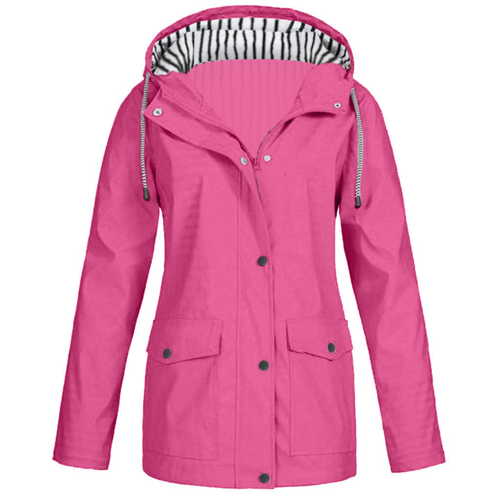 Damen nan wasserdichter Parka mit Kapuze, Kordelzug und aufgesetzten Taschen Echo Archiv