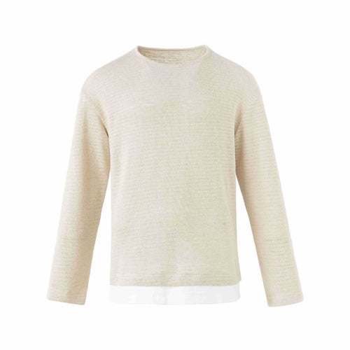 Herren Feinstrick-Pullover mit Rundhalsausschnitt und geradem Schnitt Echoarchiv