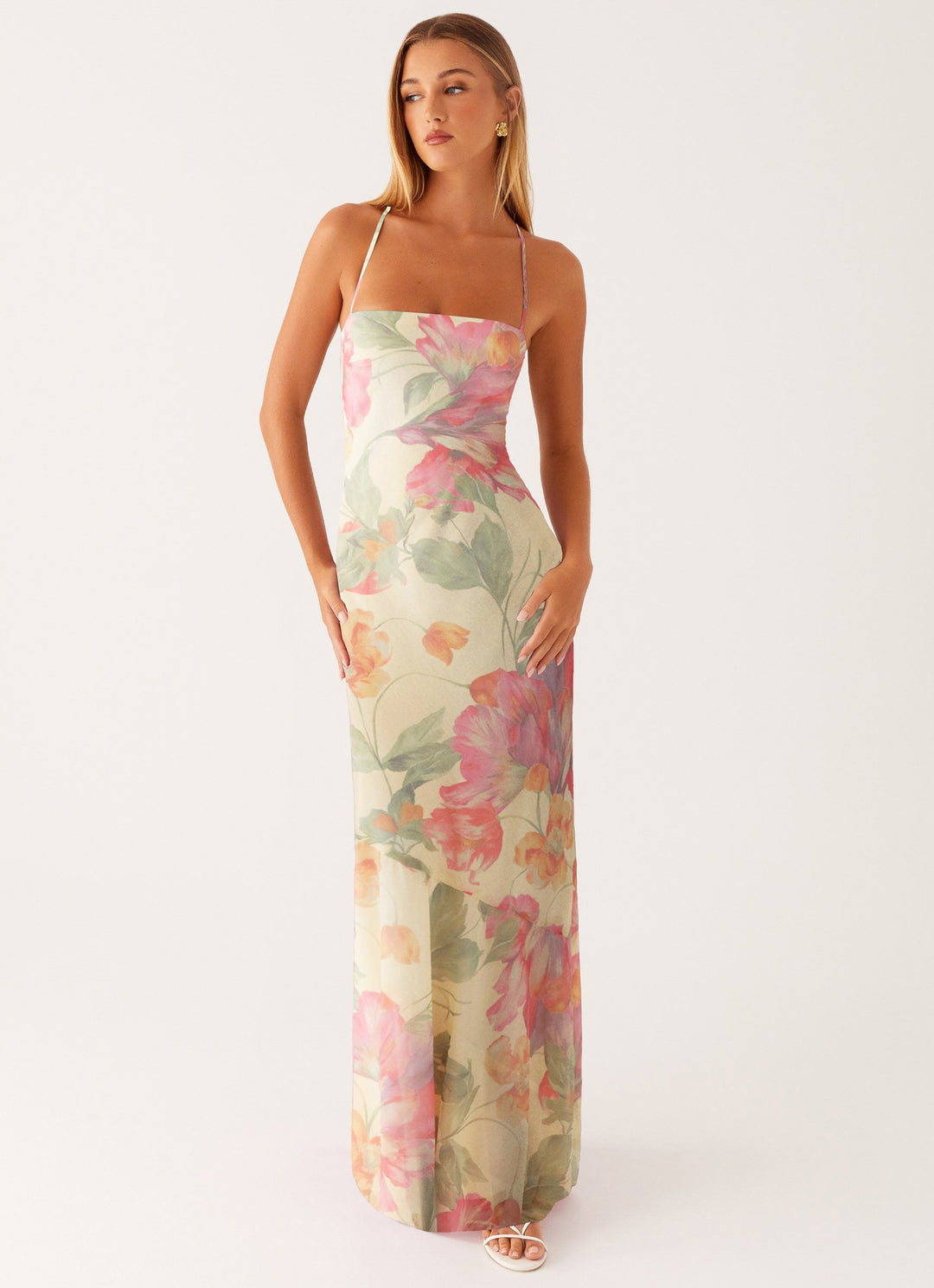 Damen Maxikleid mit floralem Muster Echo Archiv