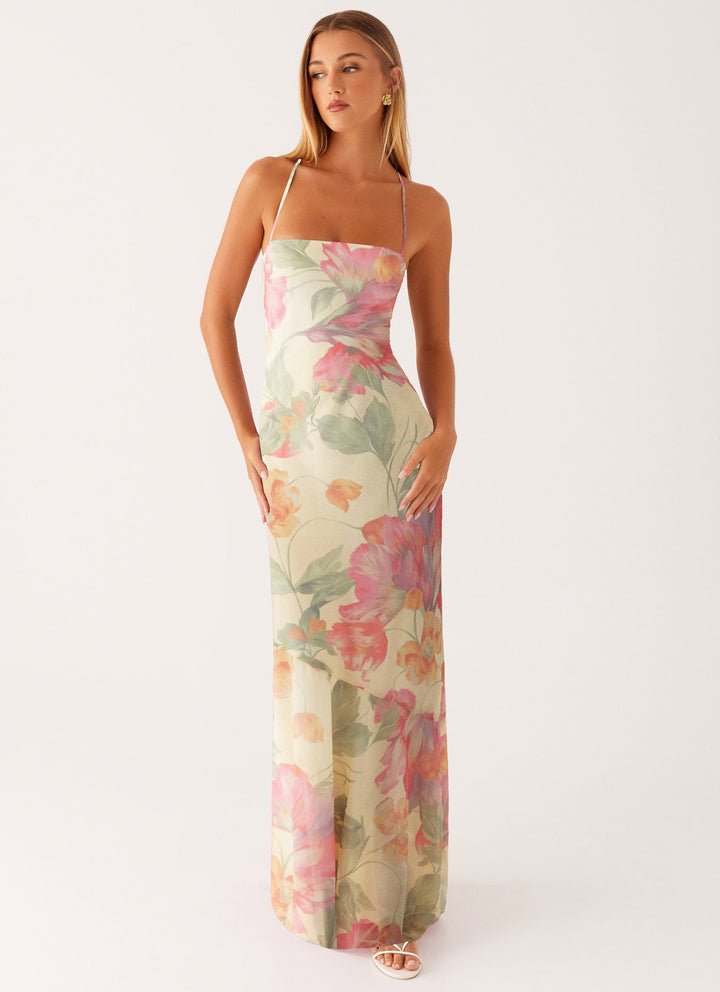 Damen Maxikleid mit floralem Muster Echo Archiv
