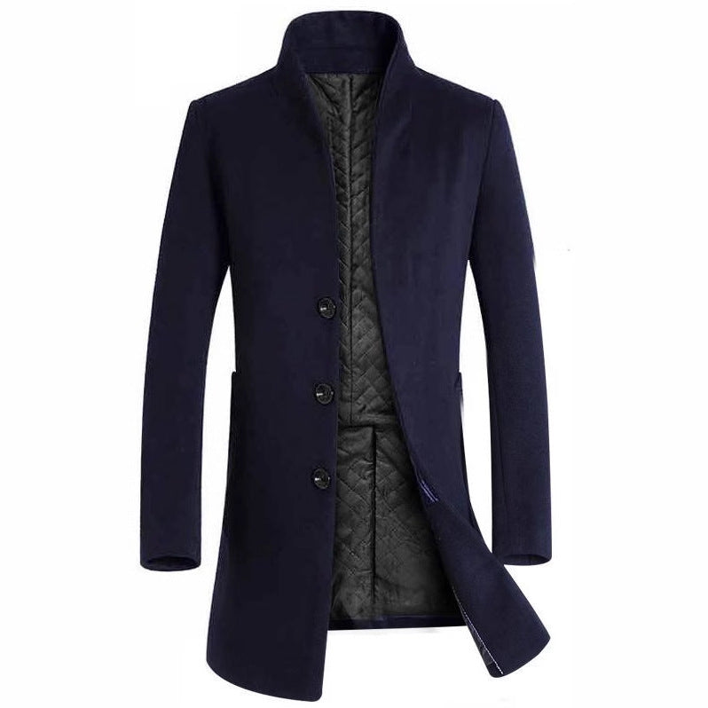 Herren elegante Steppjacke mit hohem Kragen und modischem Schnitt Echoarchiv