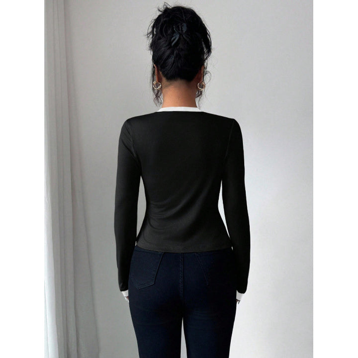Damen modische Jacke mit schmalem Schnitt und eleganter Knopfleiste Echo Archiv
