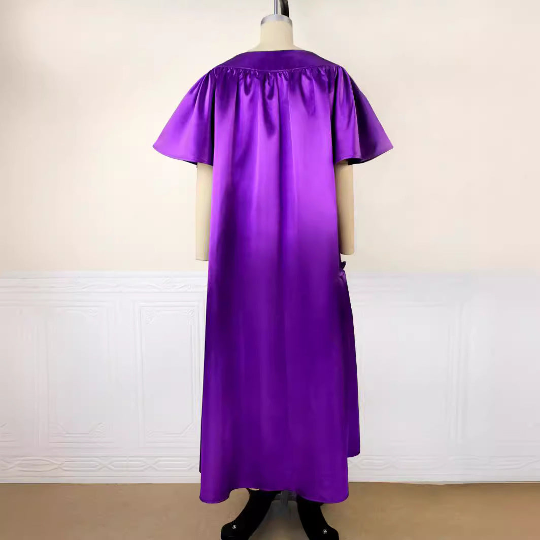 Damen Fließendes Maxikleid mit voluminösen Ärmeln Echo Archiv