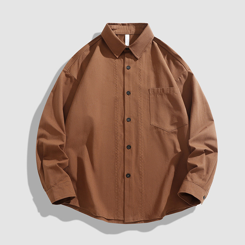 Herren lässiges Overshirt mit praktischen Brusttaschen und bequemer Passform Echoarchiv