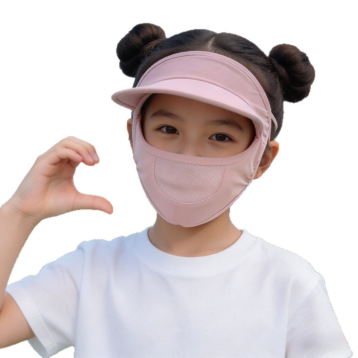 Damen nan Sonnenschutz-Visier mit integrierter atmungsaktiver Gesichtsmaske und verstellbarem Nackenzug Echo Archiv